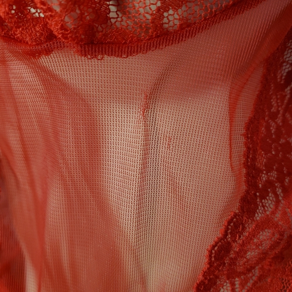 Vintage 80s Red Sheer Deadstock Camisole - Picture 7 of 8